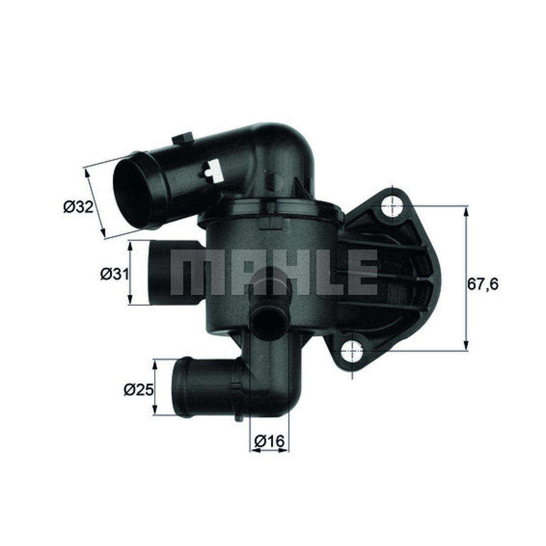MAHLE TERMOSTAT MAHLE TI3387 VW PASSAT 2,0TDI 05 MAHLE TI 33 87