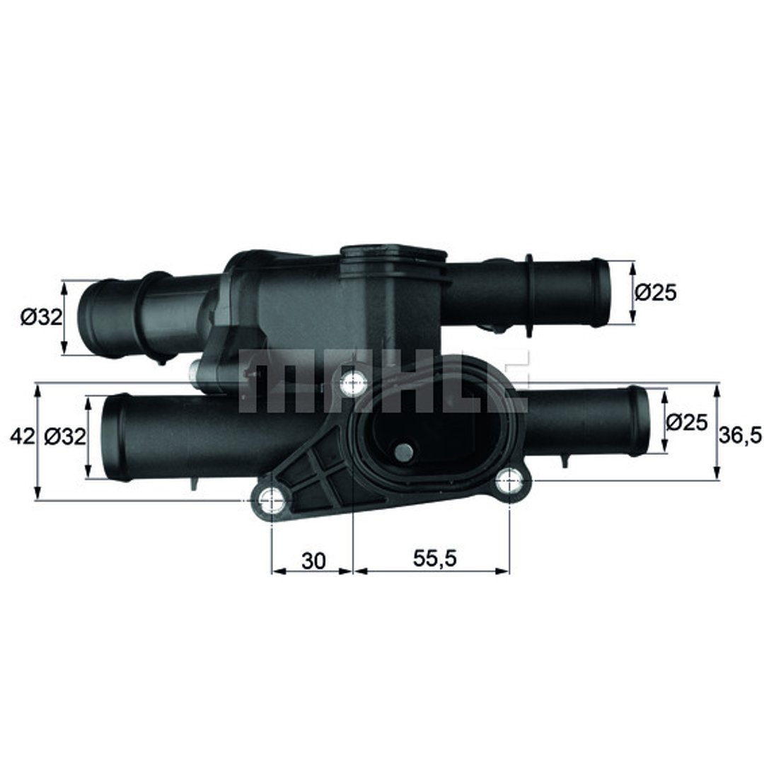 MAHLE TERMOSTAT MAHLE TM1105 AUDI A3/SKODA OCTAVIA/W BORA 1,6 96-05 MAHLE TM 1 105
