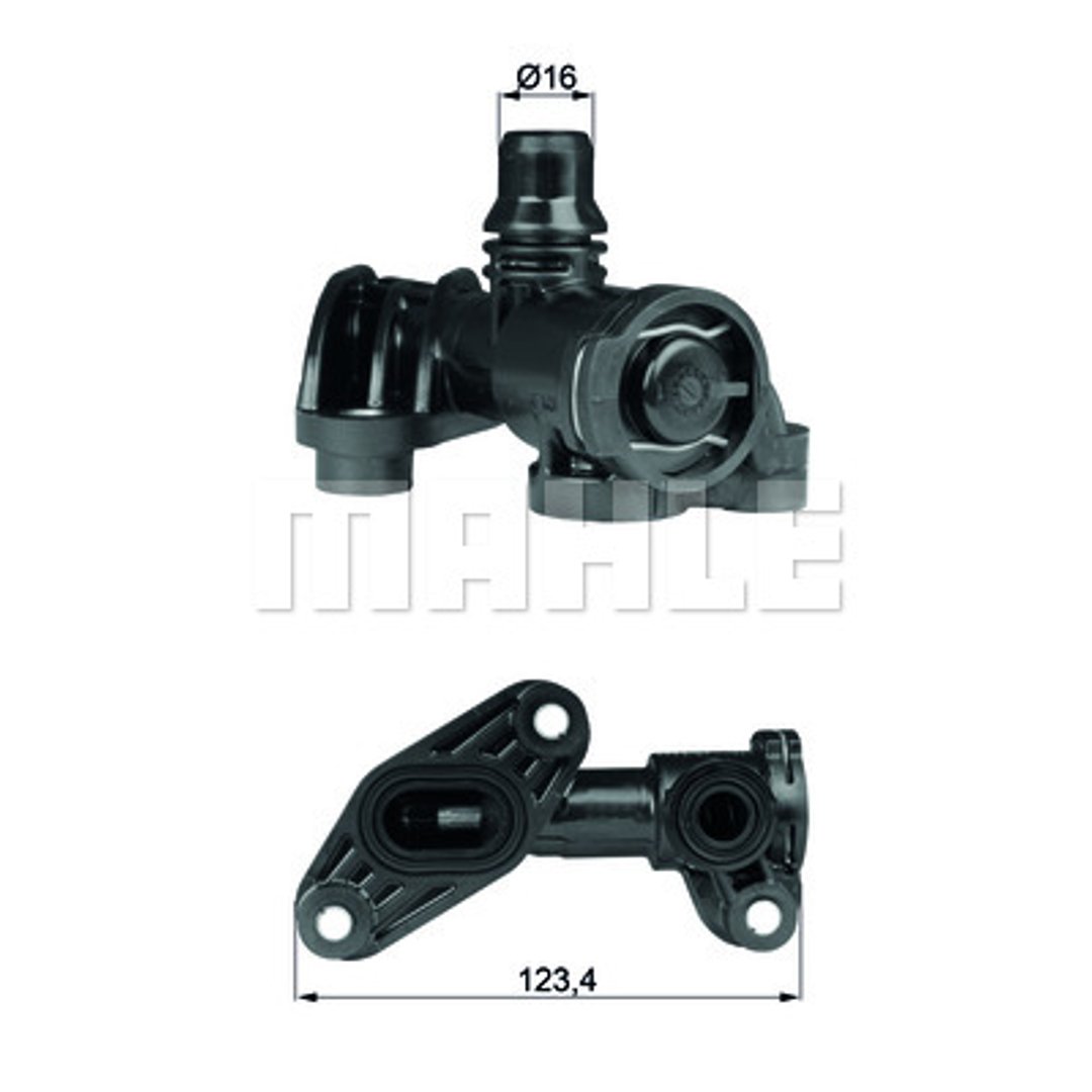 MAHLE mahle oryginalne to 6 93 termostat, olejem TO 6 93