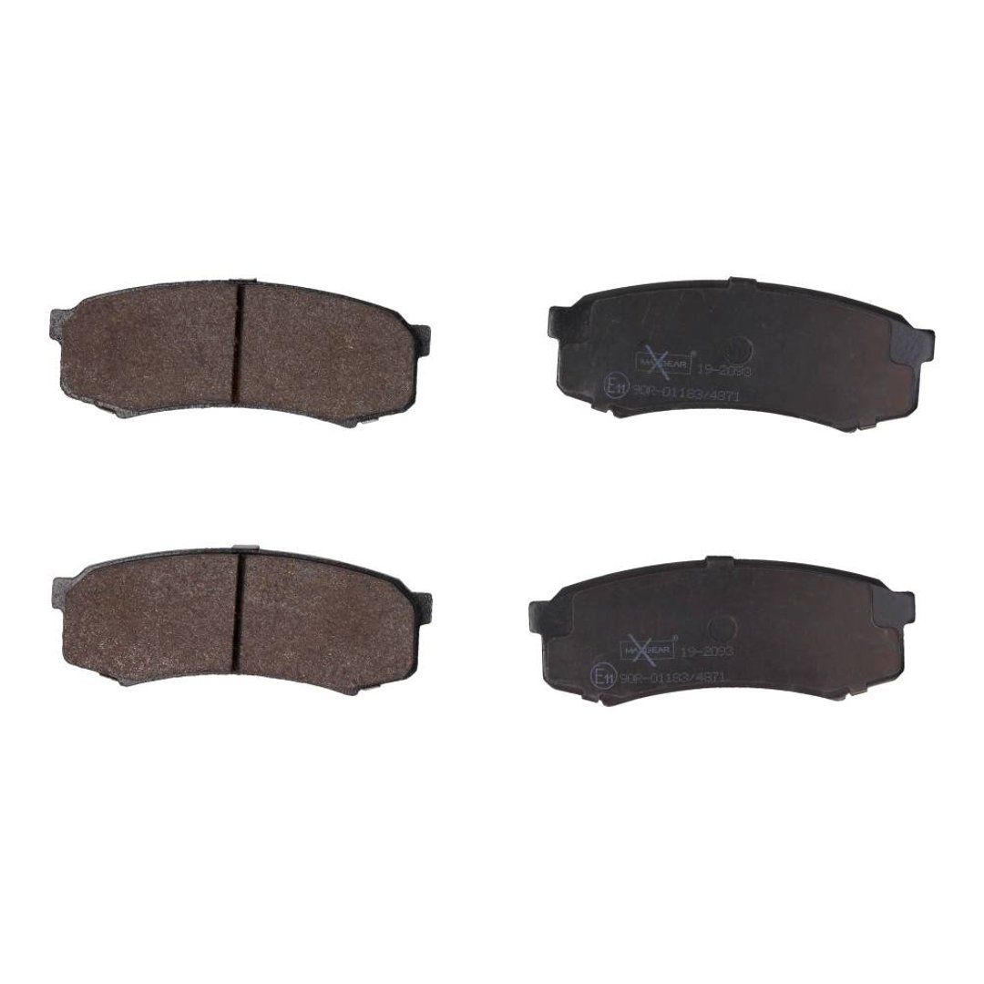MaxGear Zestaw klocków hamulcowych, hamulce tarczowe 19-2093