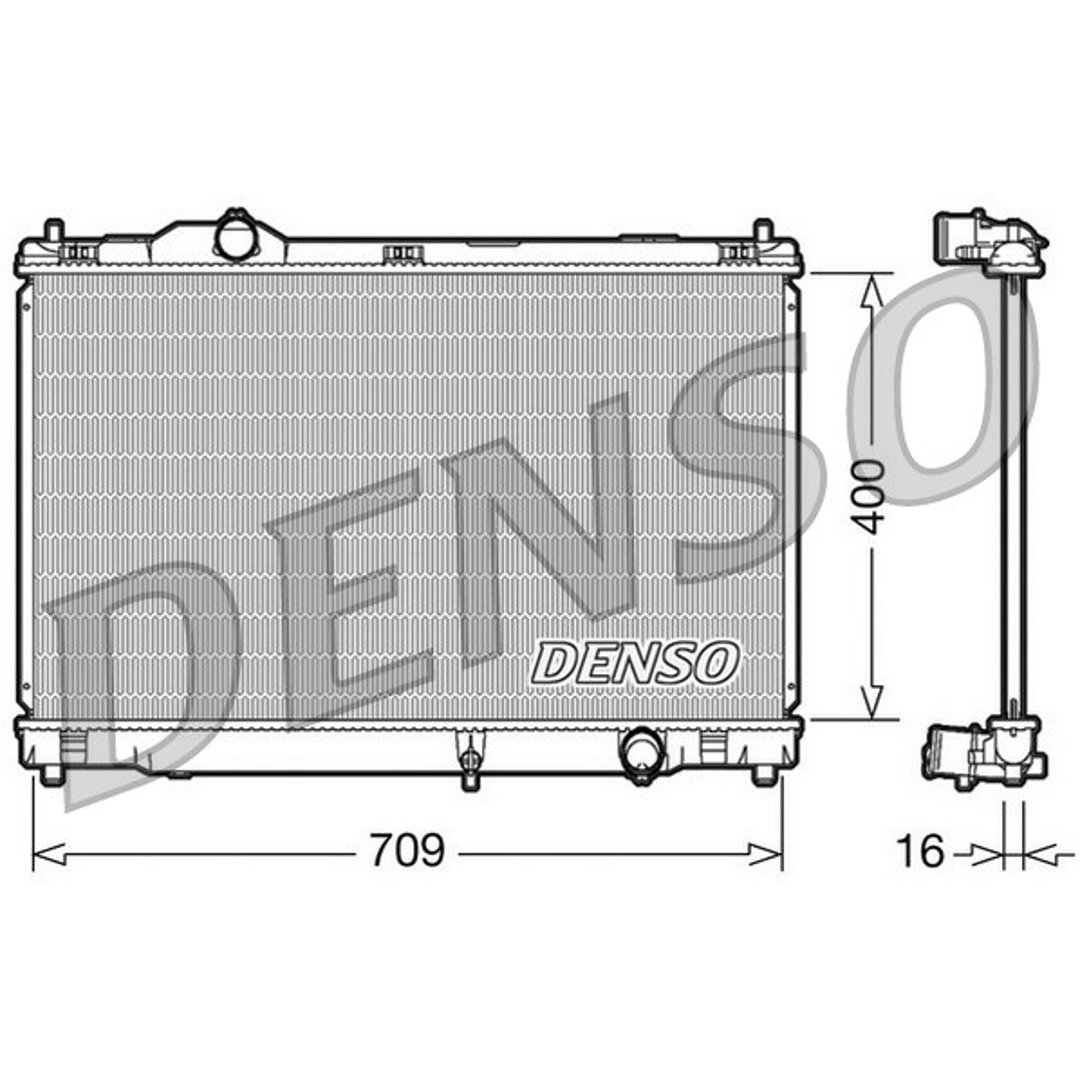 DENSO Chłodnica, układ chłodzenia silnika DRM51008