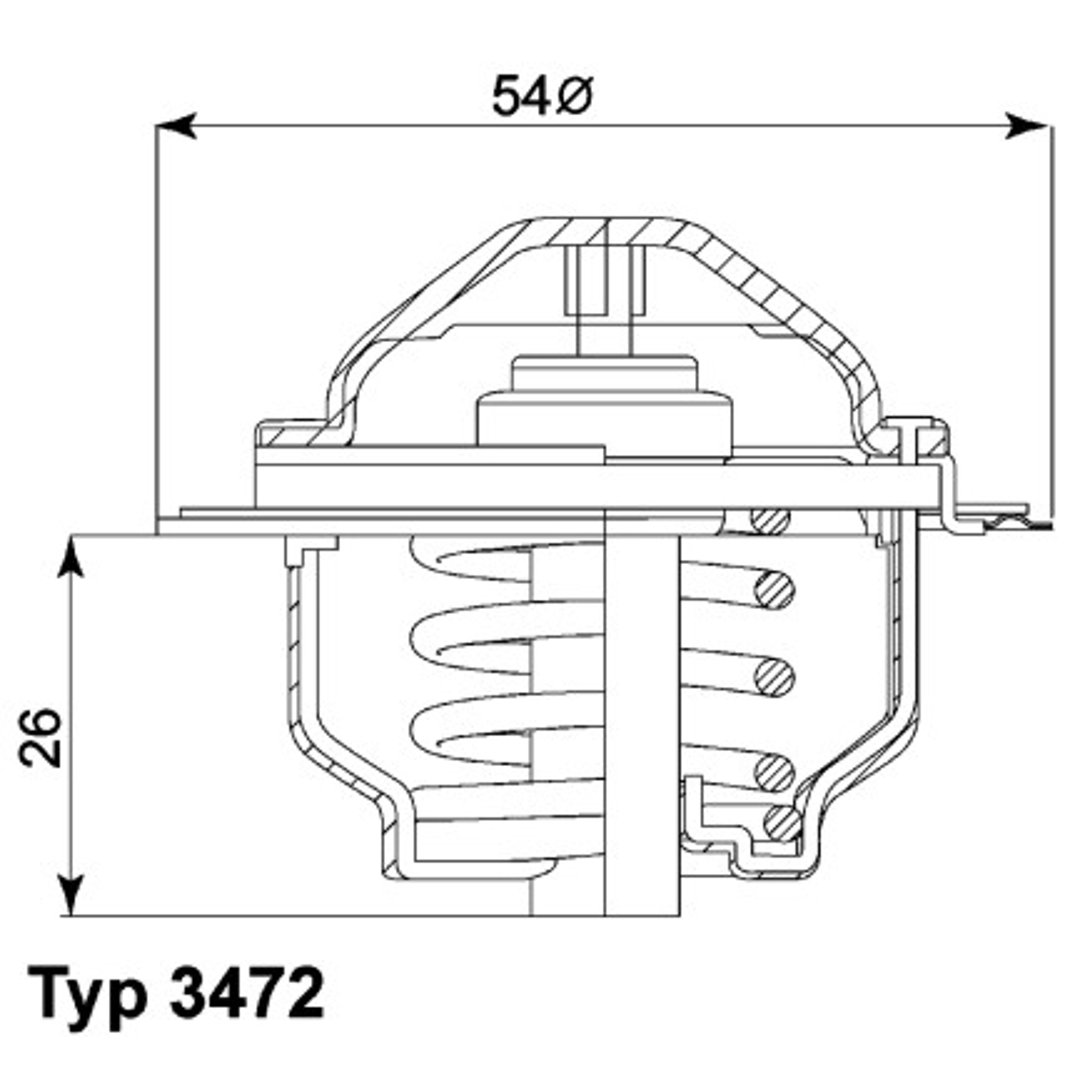 Wahler Termostat ukadu chodzenia 3472.87D
