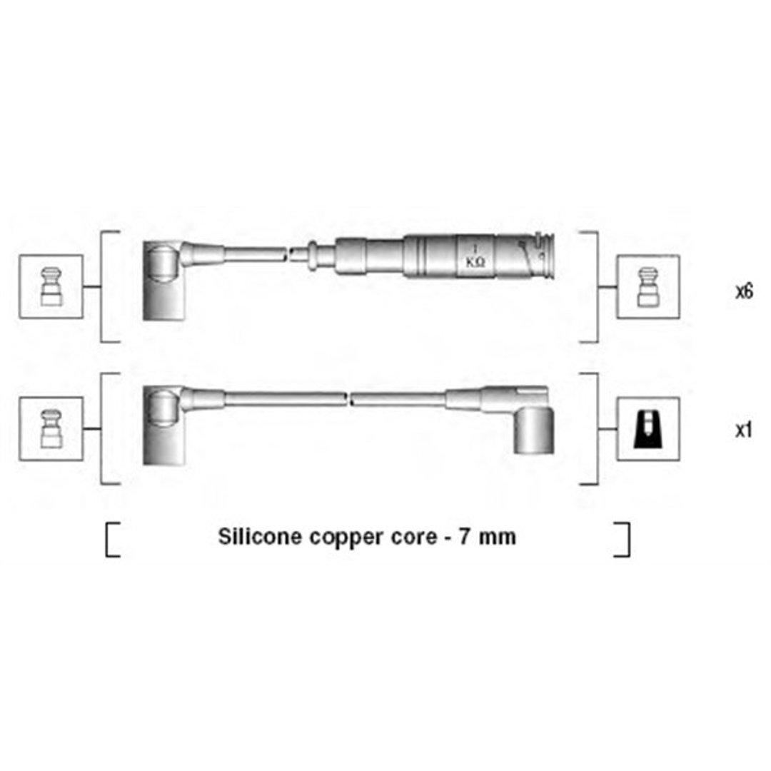 MAGNETI MARELLI Zestaw przewodów zapłonowych 941115110655