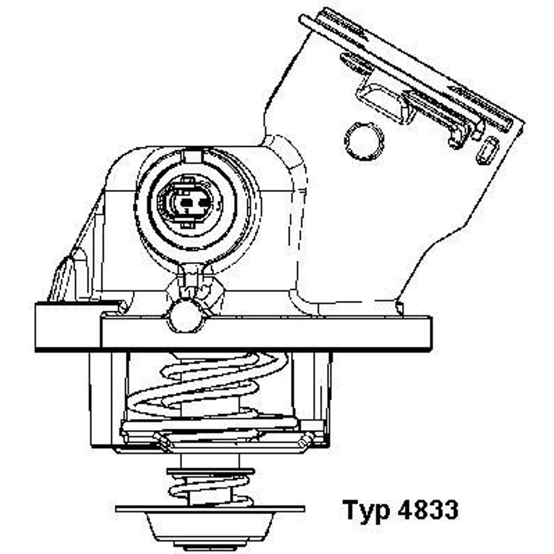 Wahler Termostat, środek chłodzący 4833.100D