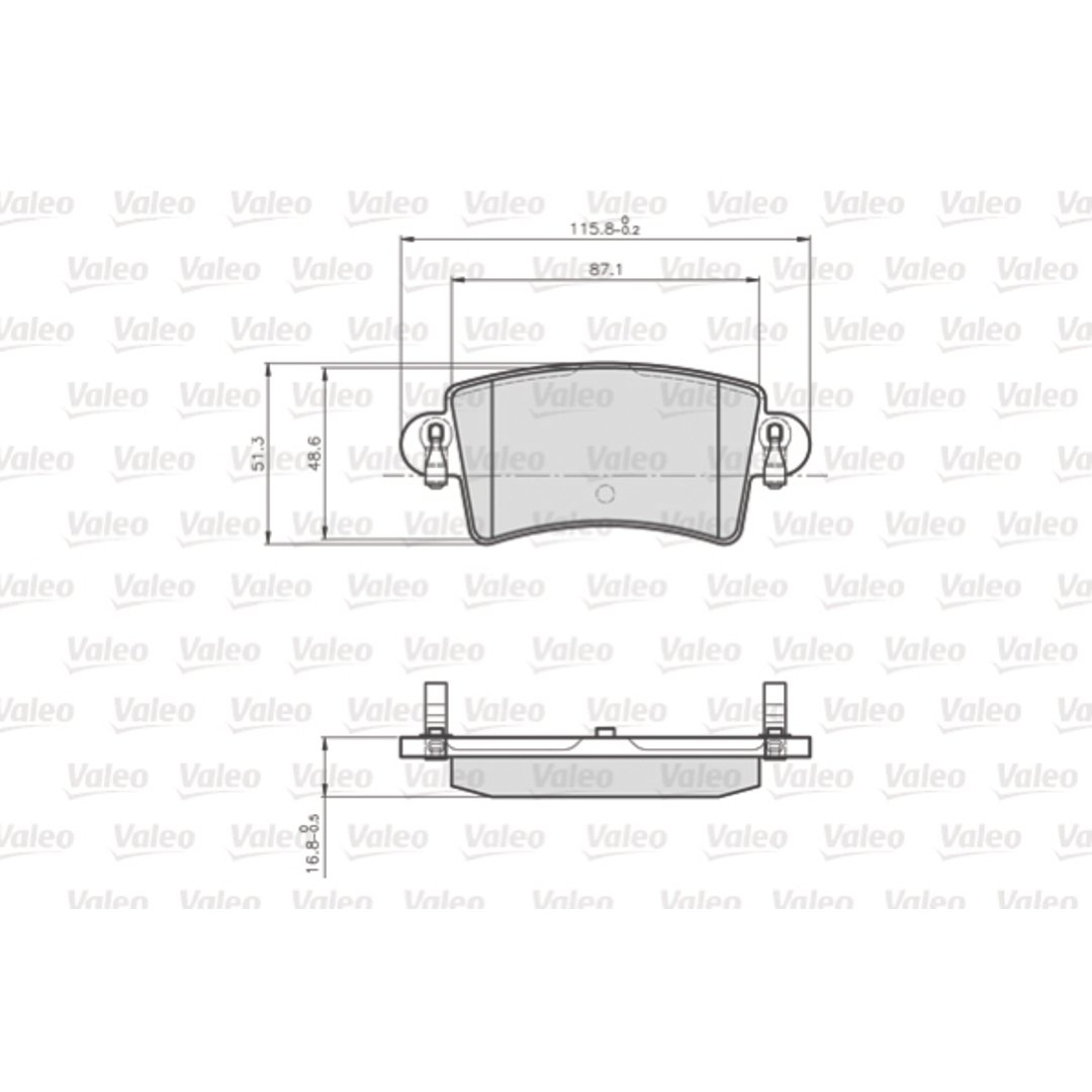 VALEO klocki hamulcowe lcv 872669 872669