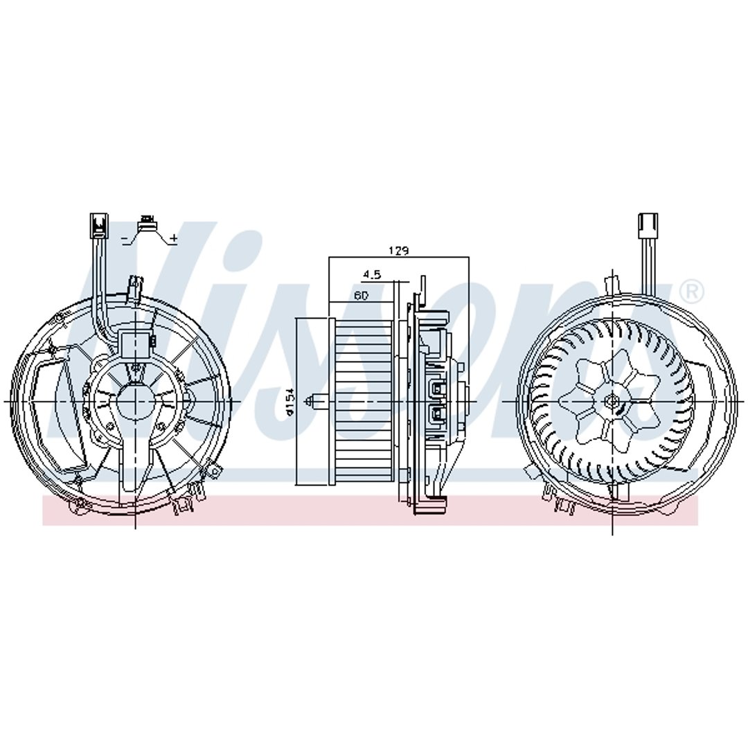 NISSENS Wentylator wnętrza 87425