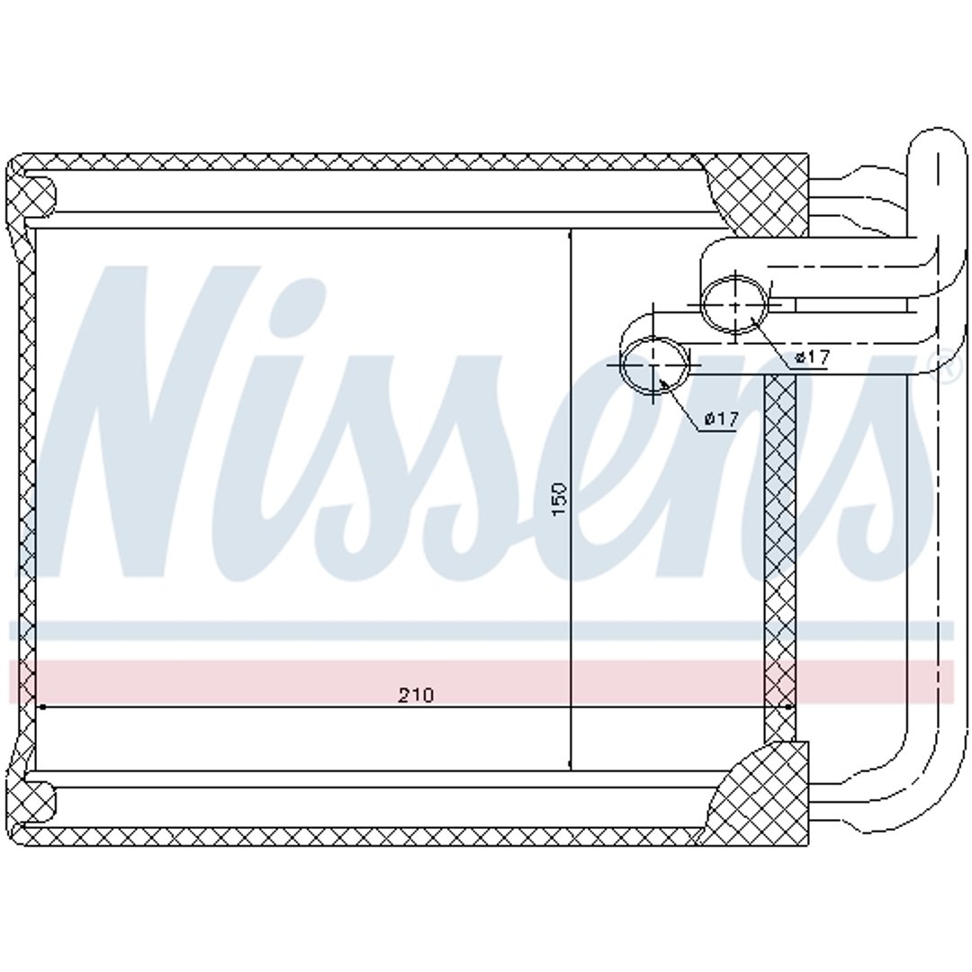 NISSENS Nagrzewnica 77632