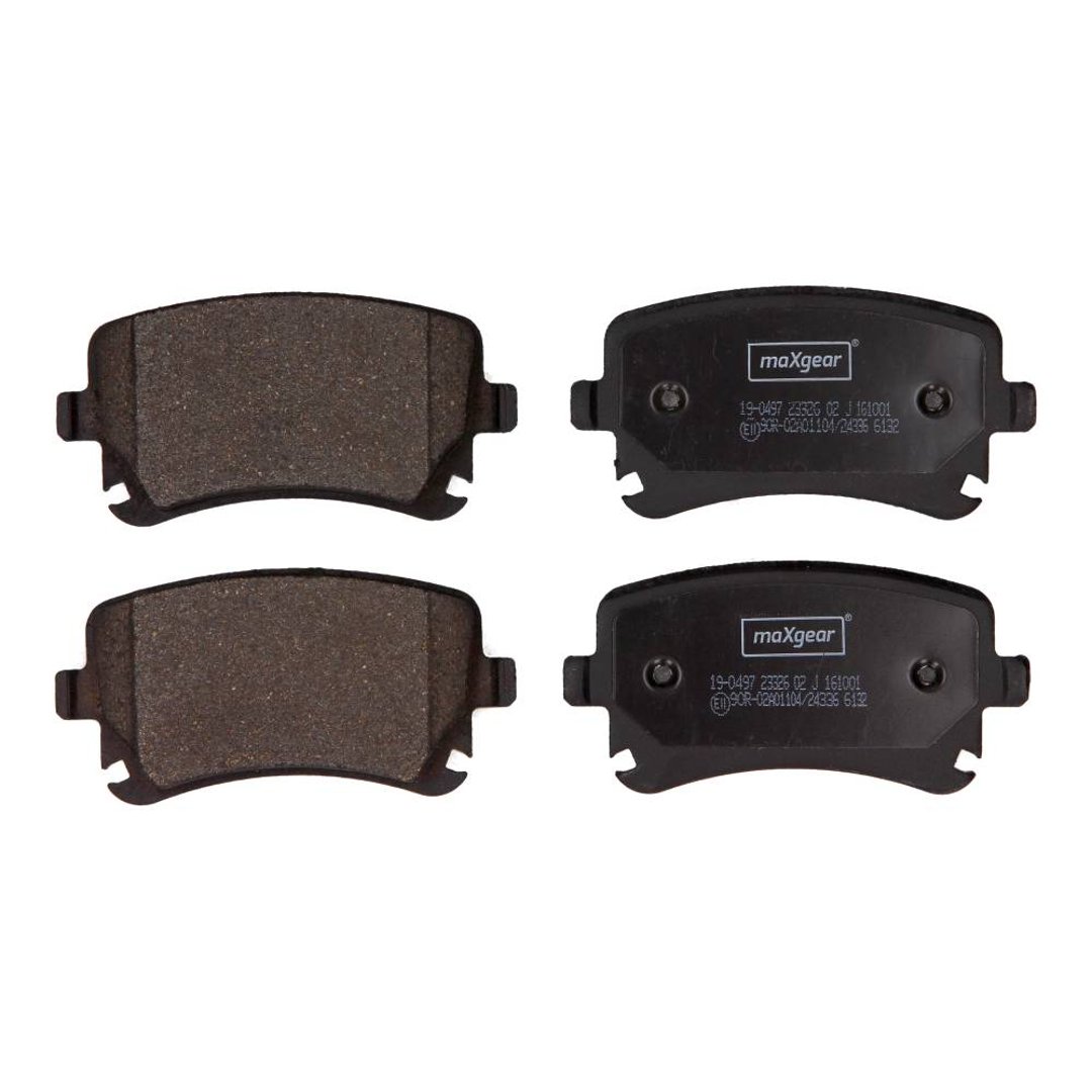 MaxGear Zestaw klocków hamulcowych, hamulce tarczowe 19-0497