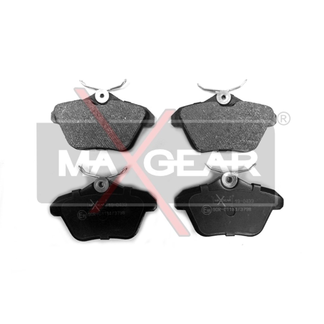 MaxGear Zestaw klocków hamulcowych, hamulce tarczowe 19-0433