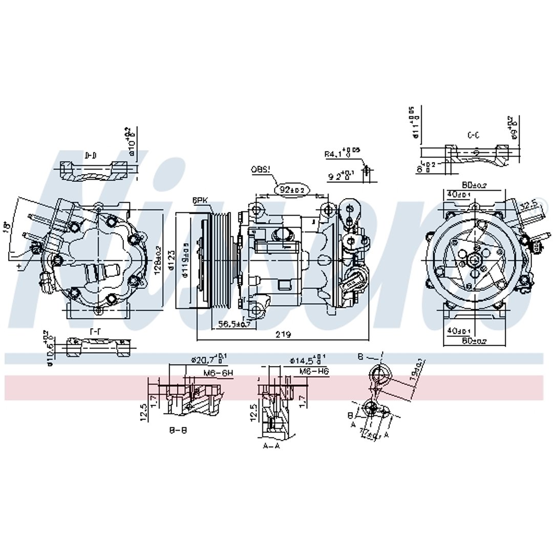 Nissens nissens 89404 kompresor, klimatyzator typu split 89404