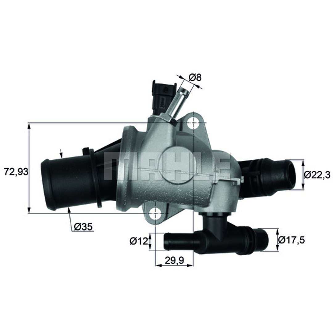 MAHLE TERMOSTAT MAHLE TI15288 ALFA ROMEO 159 BRERA SPIDER 1,8TBI 09 MAHLE TI 152 88
