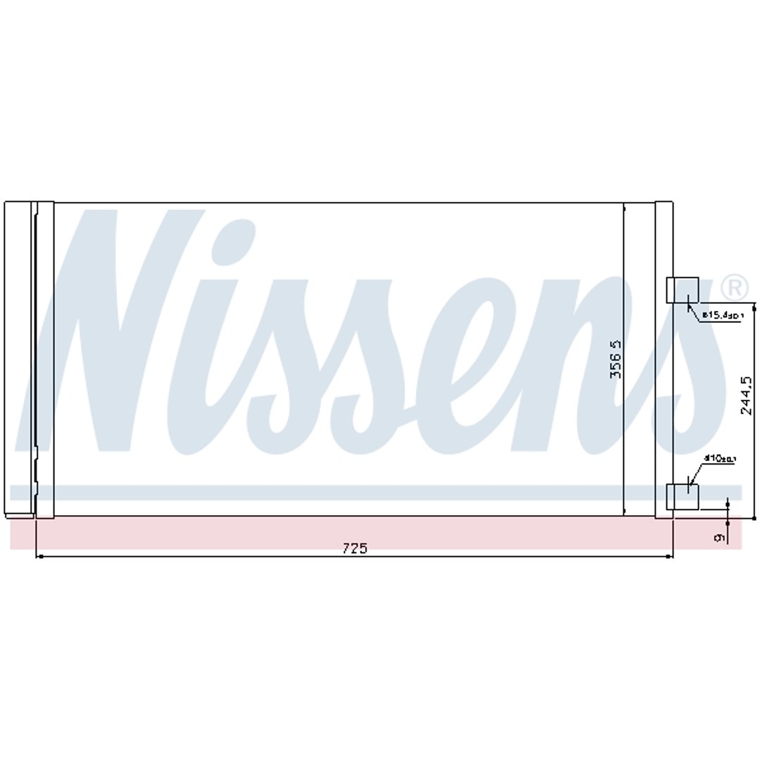 NISSENS Skraplacz, klimatyzacja 940034