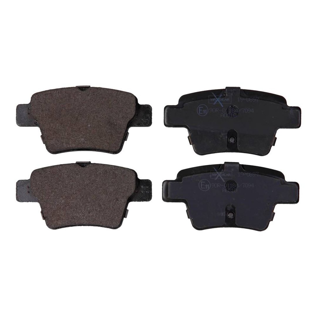 MaxGear Zestaw klocków hamulcowych, hamulce tarczowe 19-0897