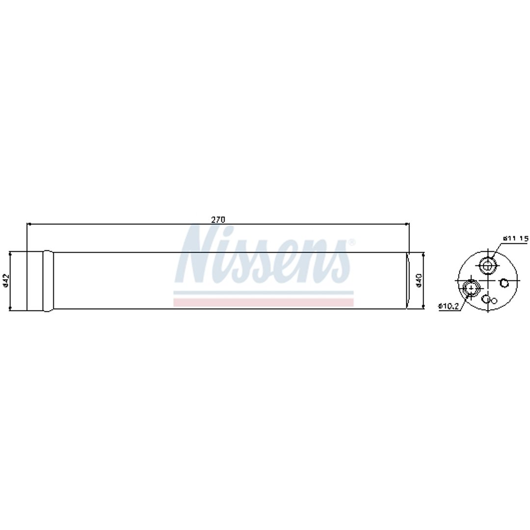 NISSENS Osuszacz, klimatyzacja 95504