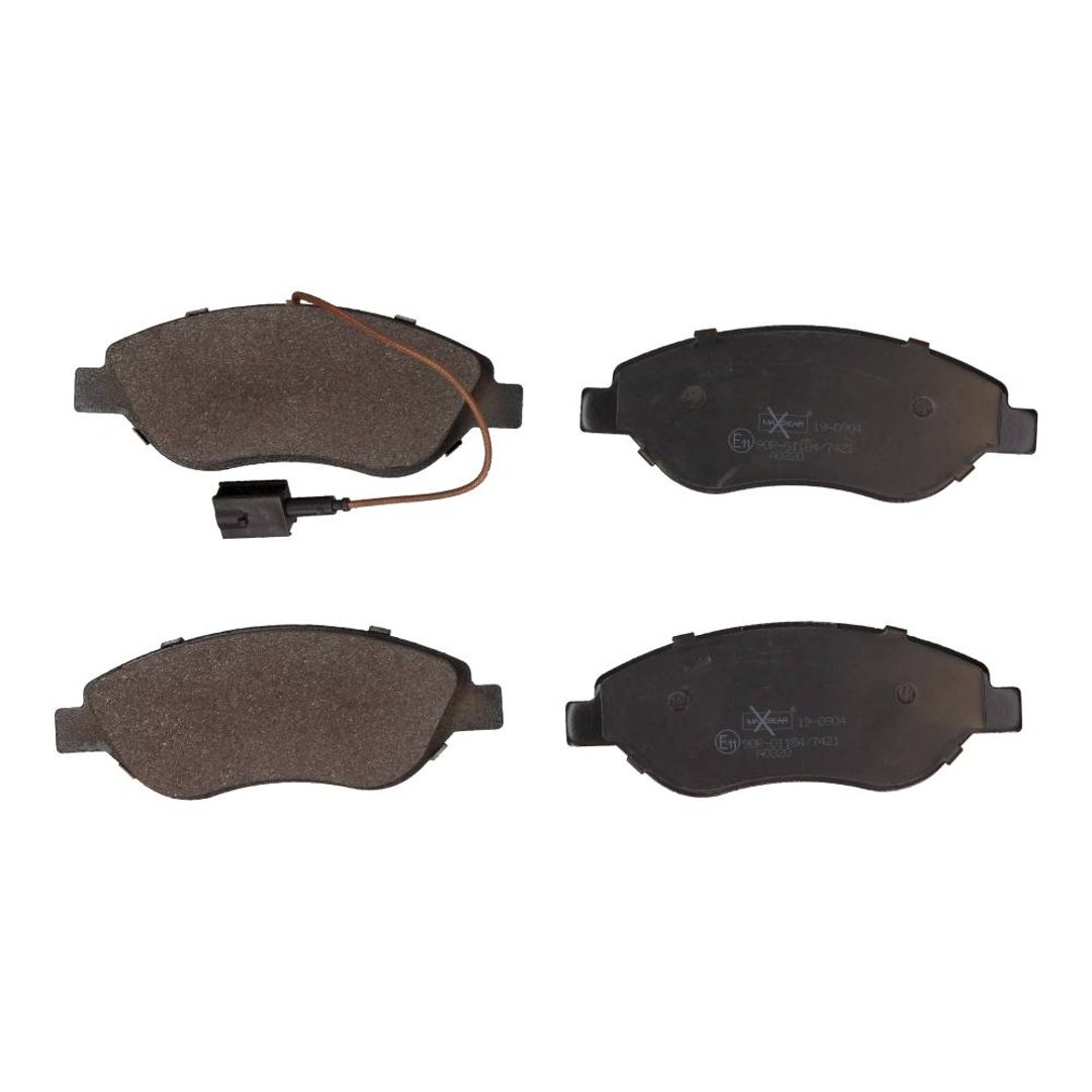 MaxGear Zestaw klocków hamulcowych, hamulce tarczowe 19-0904