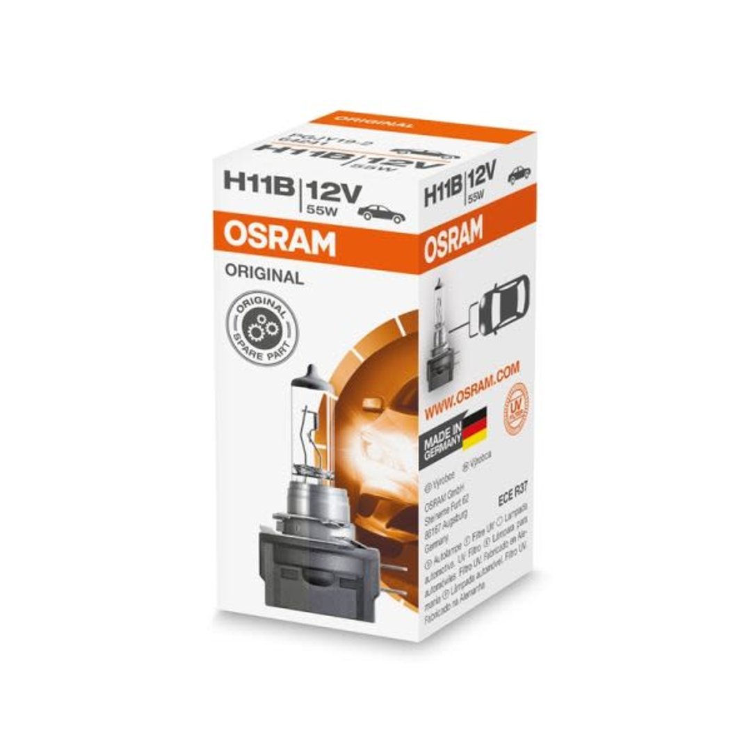 Osram oryginalne h11b, halogenowe reflektory, lampy 64241, 12 V do samochodów osobowych, karton (1 sztuki) 64241