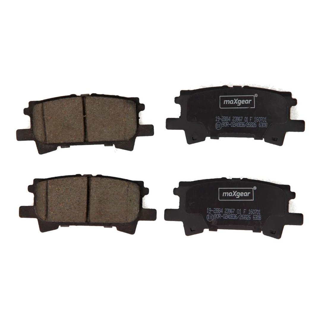 MaxGear Zestaw klocków hamulcowych, hamulce tarczowe 19-2884