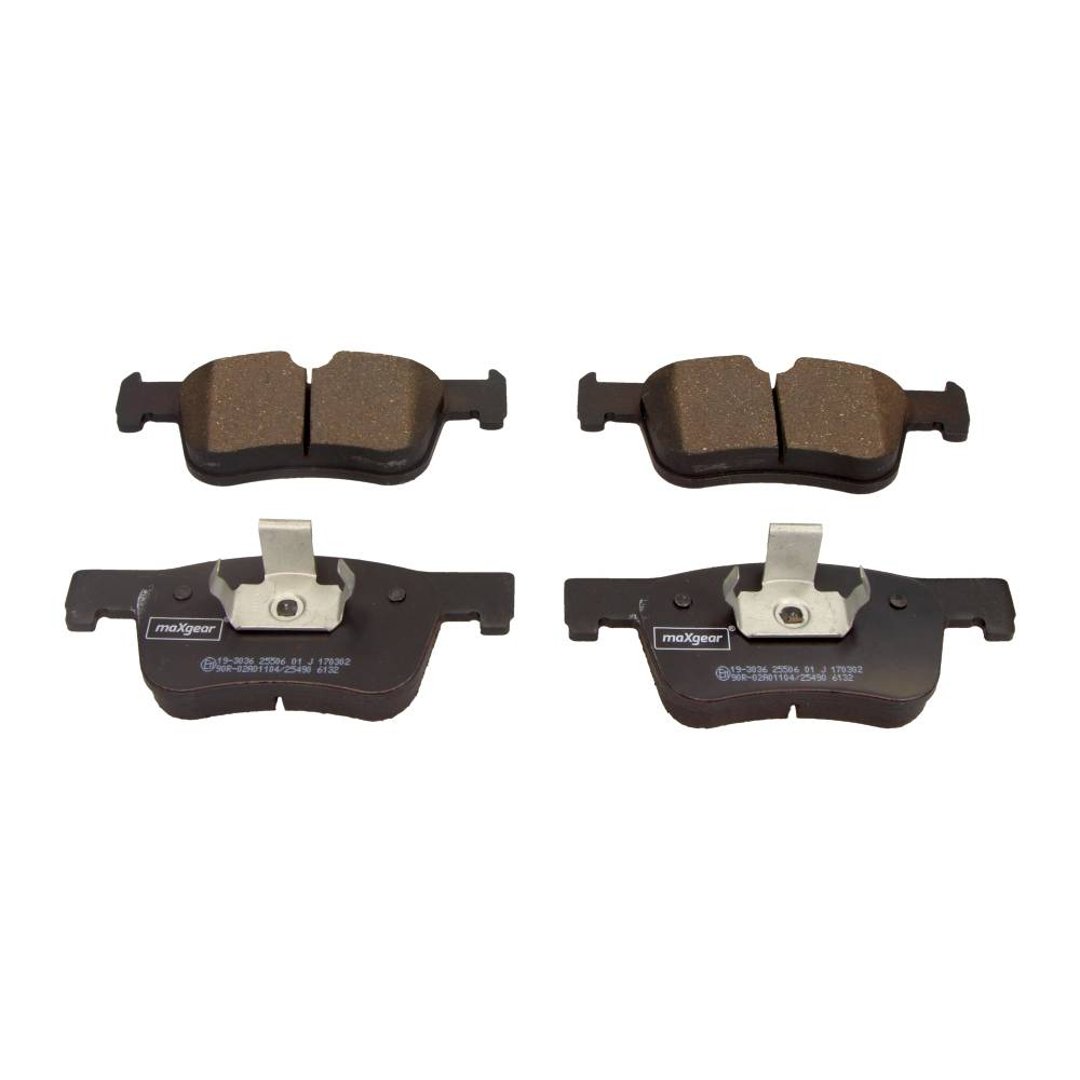 MaxGear Zestaw klocków hamulcowych, hamulce tarczowe 19-3036