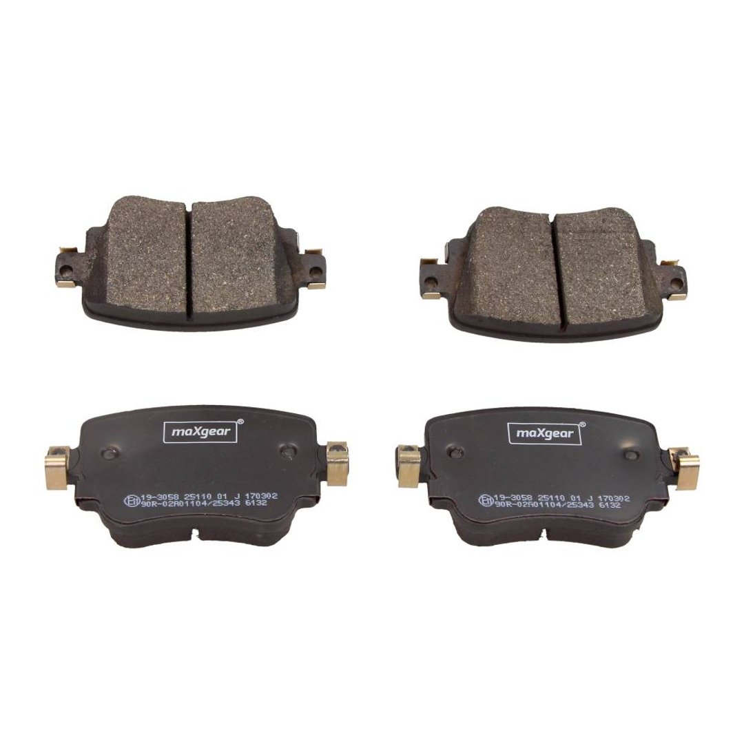 MaxGear Zestaw klocków hamulcowych, hamulce tarczowe 19-3058