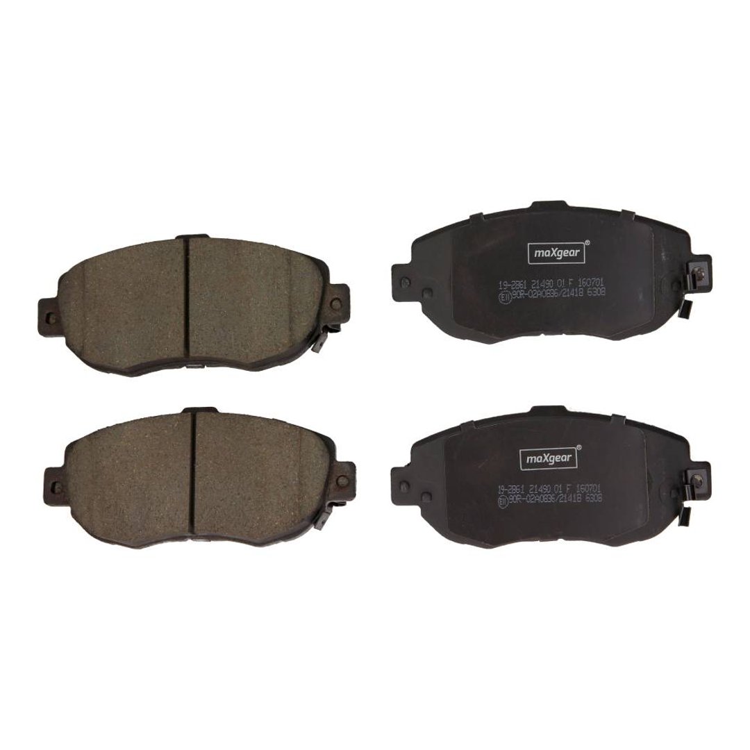 MaxGear Zestaw klocków hamulcowych, hamulce tarczowe 19-2861