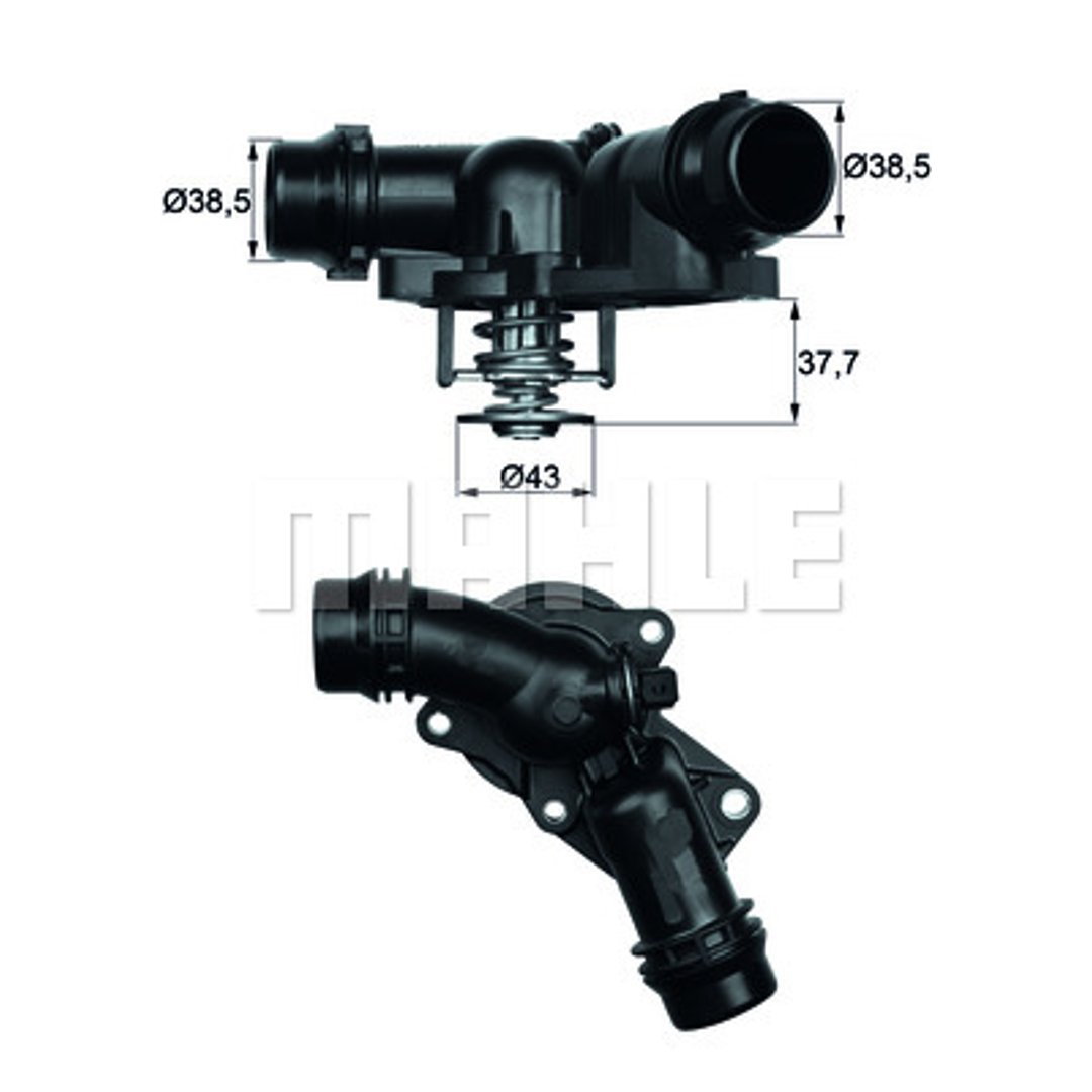 Termostat, płyn chłodzący Mahle TM 13 97