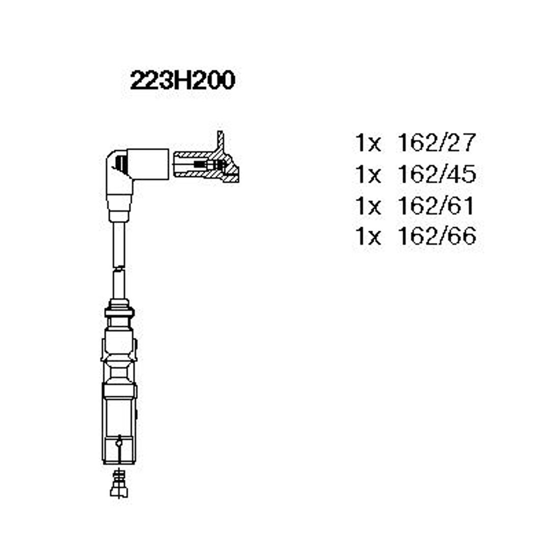 BREMI Przewody zapłonowe - zestaw 223H200