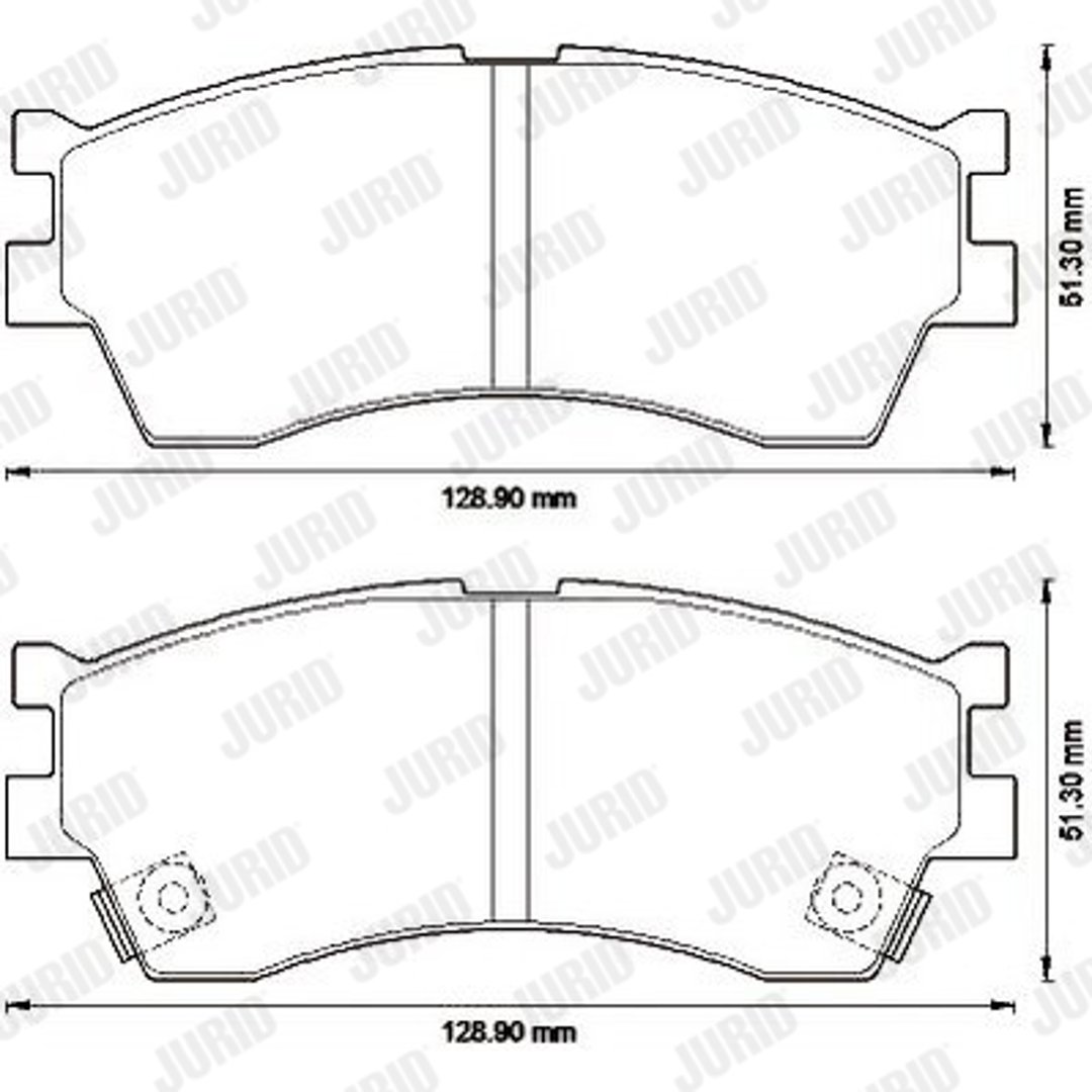 Klocki hamulcowe - komplet JURID 572560J