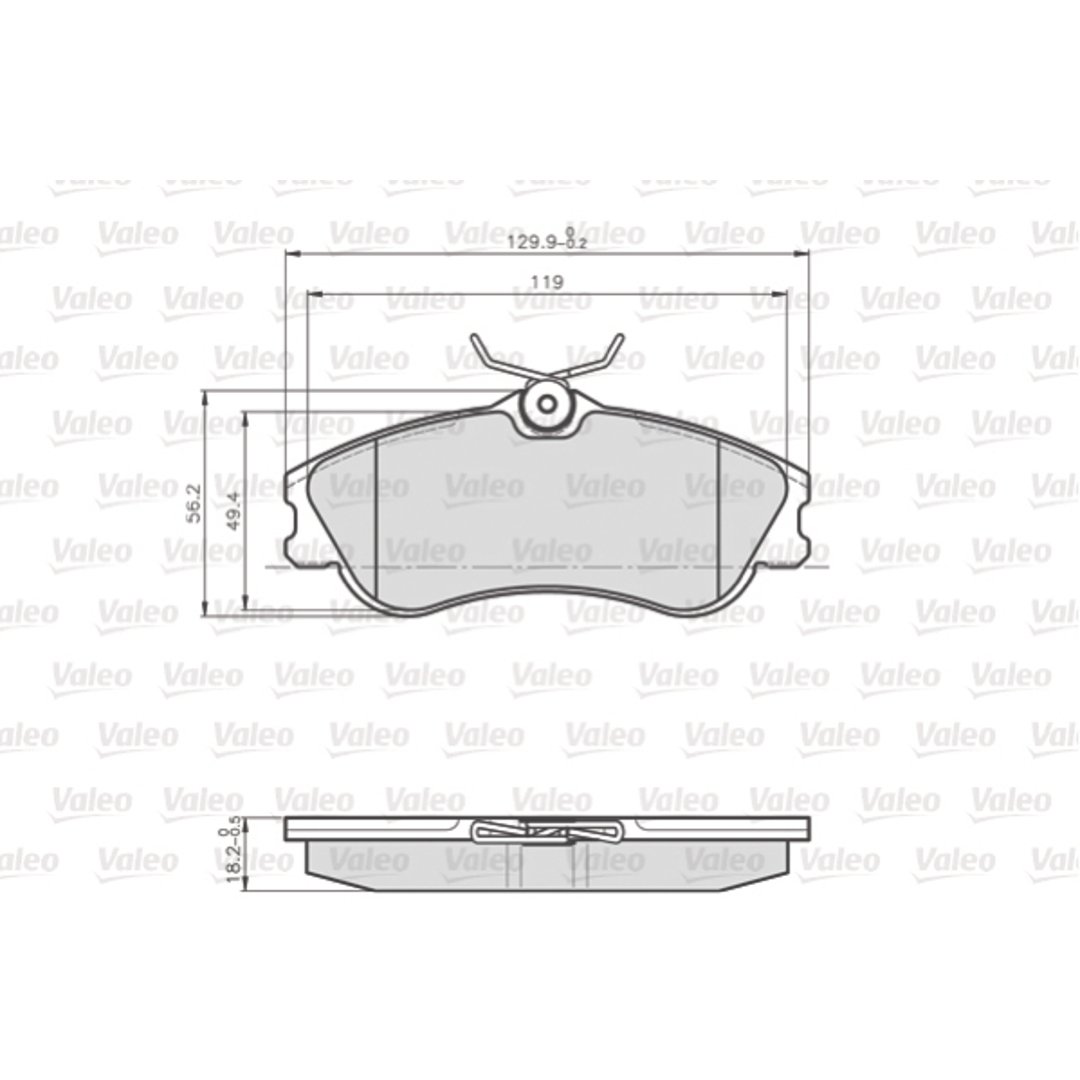VALEO klocki hamulcowe lcv 873124 873124