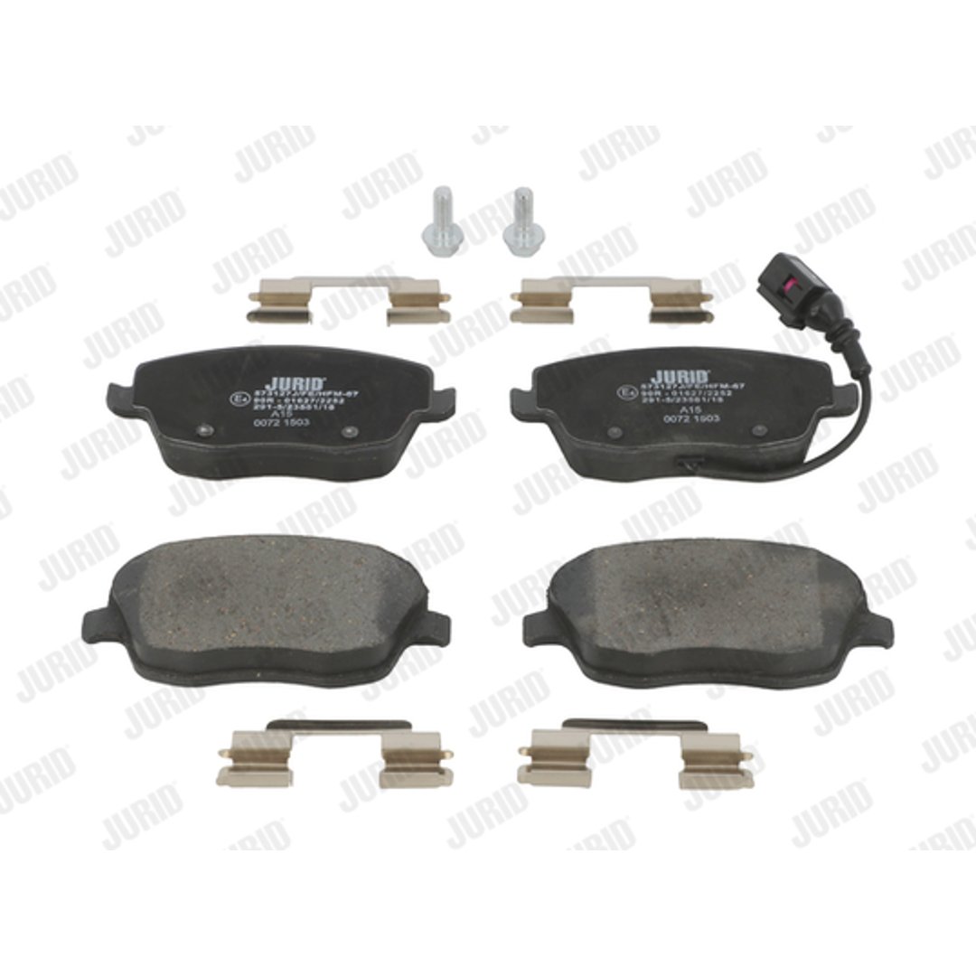 JURID Zestaw klocków hamulcowych hamulce tarczowe 573127J