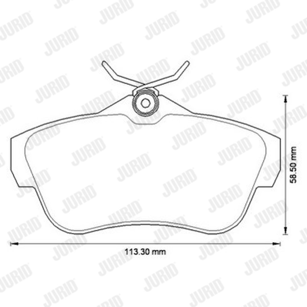 Klocki hamulcowe - komplet JURID 573281J