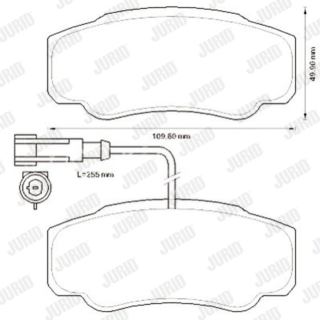 Klocki hamulcowe - komplet JURID 573318J