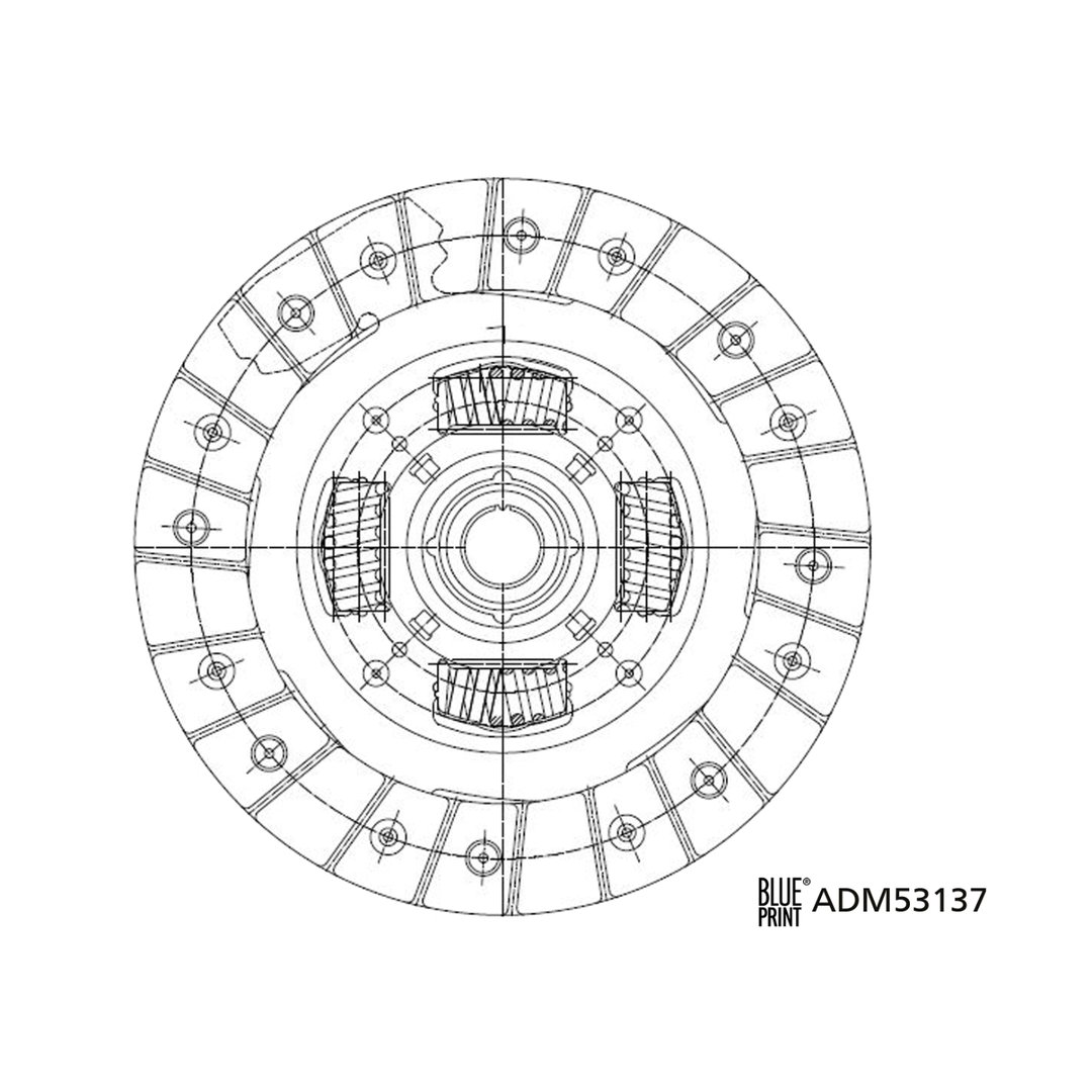 BLUE PRINT Tarcza sprzęgła ADM53137