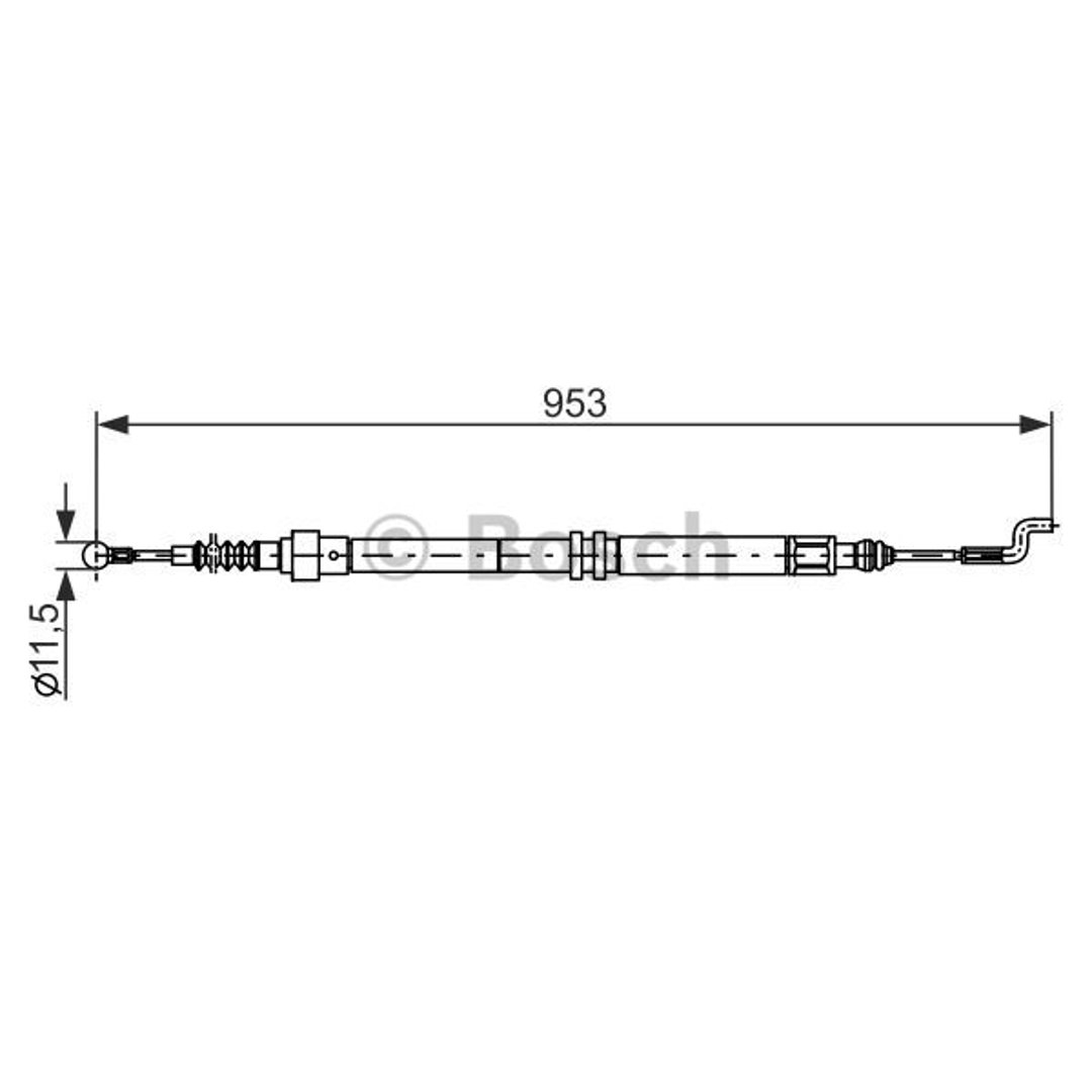 Bosch Cięgno, hamulec postojowy 1 987 477 707