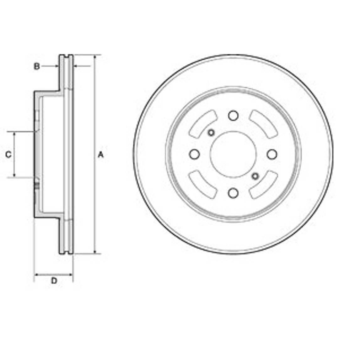 Tarcza hamulcowa DELPHI BG3941
