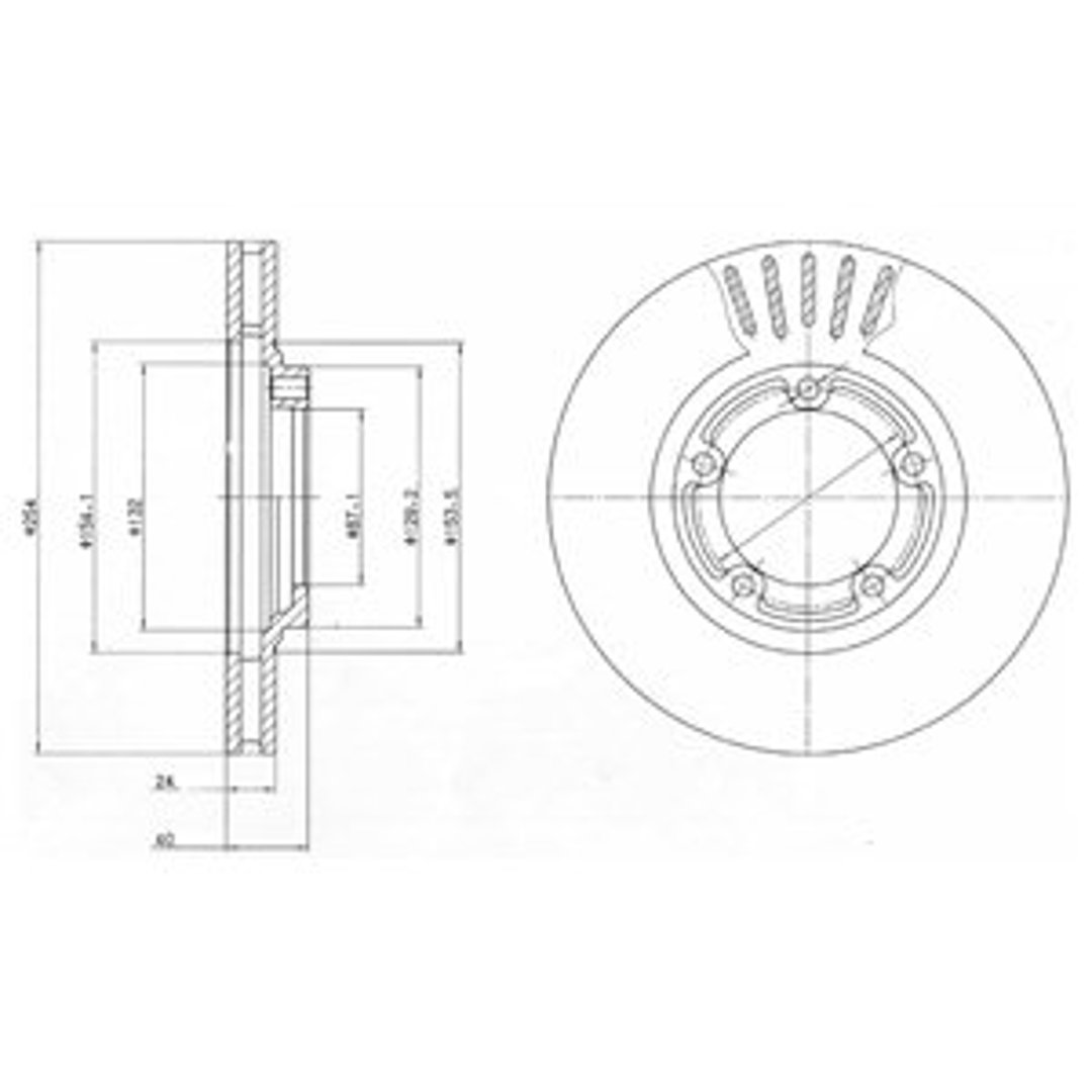 Delphi TARCZA HAMULCOWA HYUNDAI