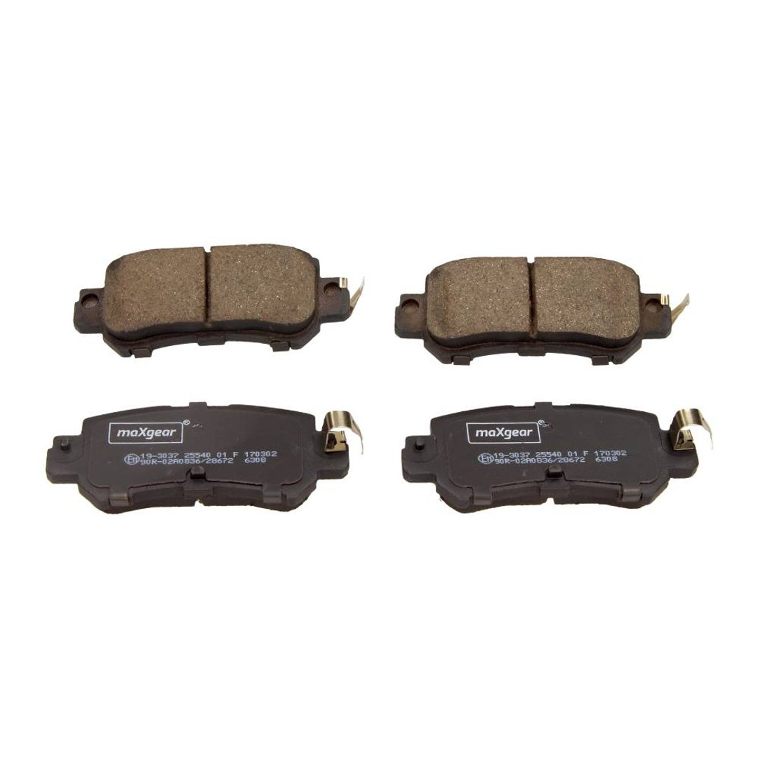 MaxGear Zestaw klocków hamulcowych, hamulce tarczowe 19-3037