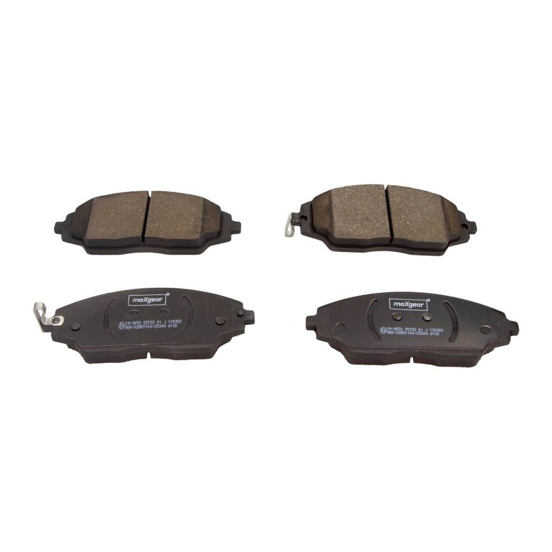 MaxGear Zestaw klocków hamulcowych, hamulce tarczowe 19-3053