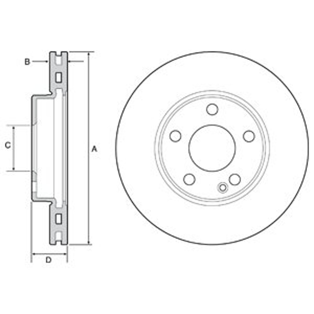 Tarcza hamulcowa DELPHI BG4554C