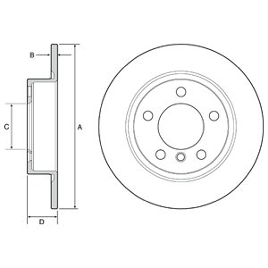 Tarcza hamulcowa DELPHI BG4561C