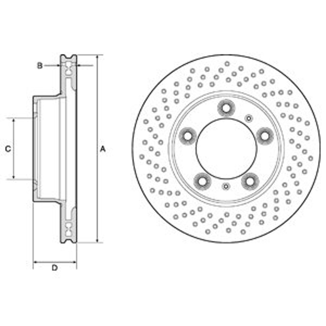 Delphi Tarcza hamulcowa BG4769C