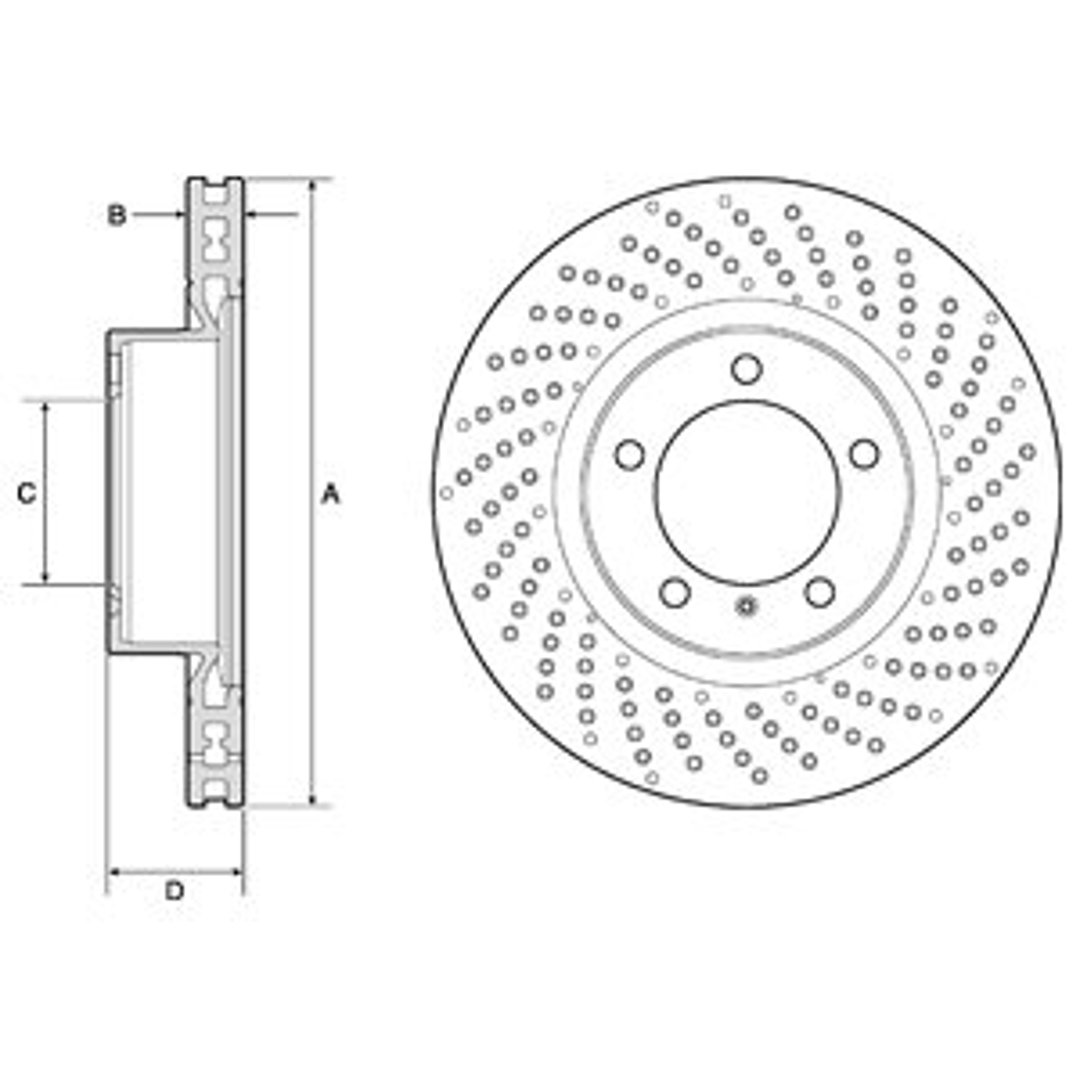 Tarcza hamulcowa DELPHI BG4781C