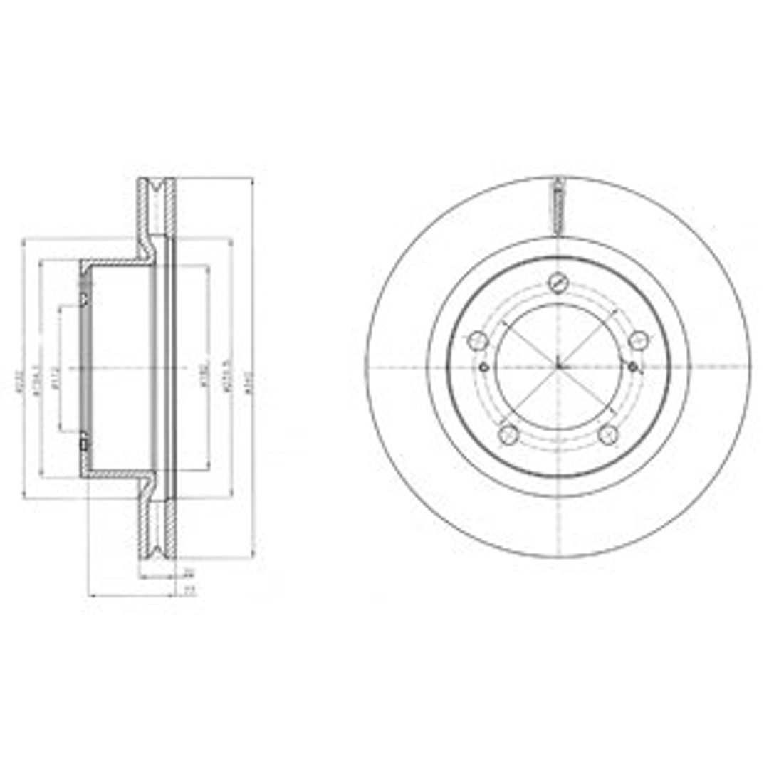 Tarcza hamulcowa DELPHI BG9067