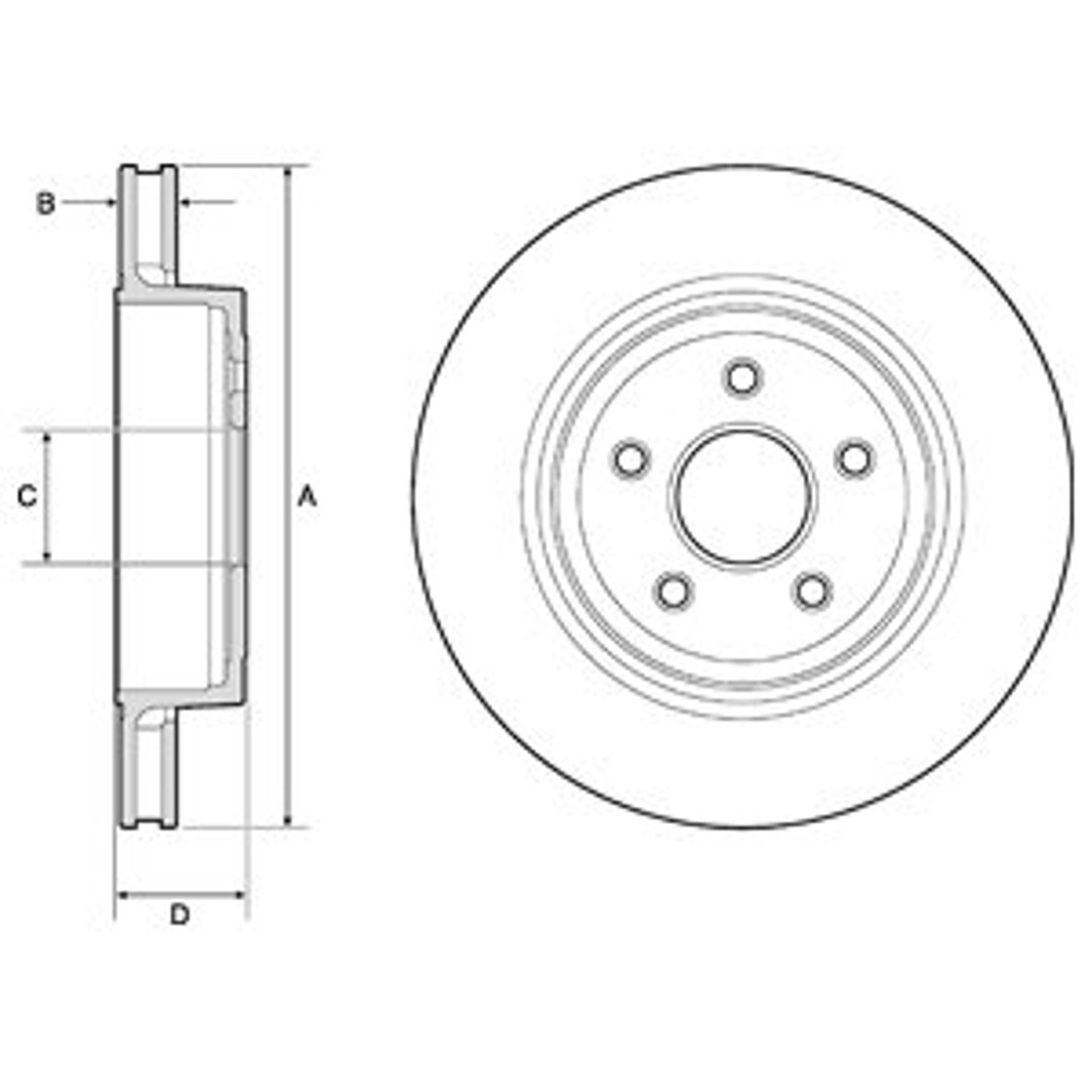 Delphi Tarcza hamulcowa BG9170C