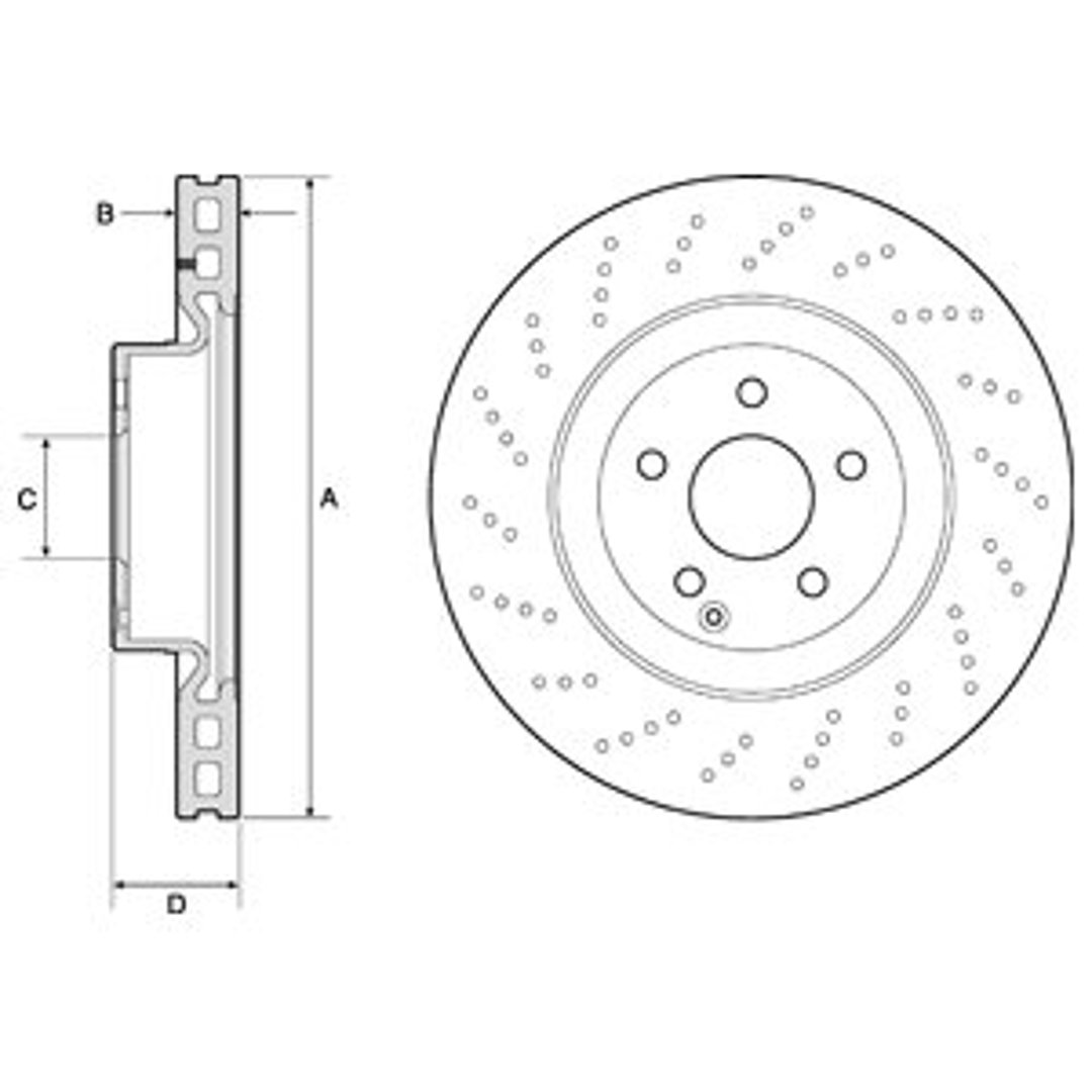 Tarcza hamulcowa DELPHI BG9188C