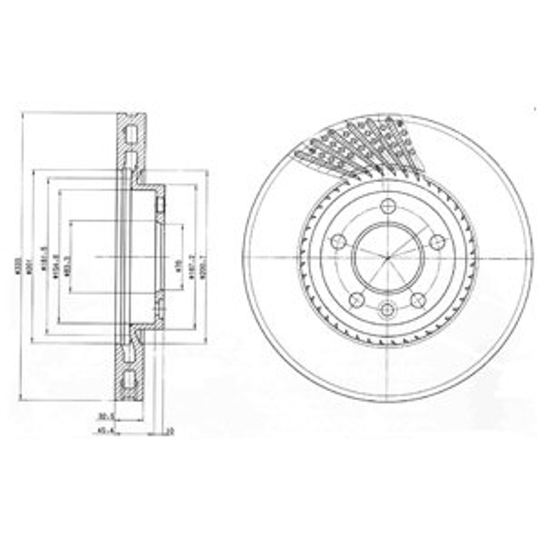 Tarcza hamulcowa DELPHI BG9892