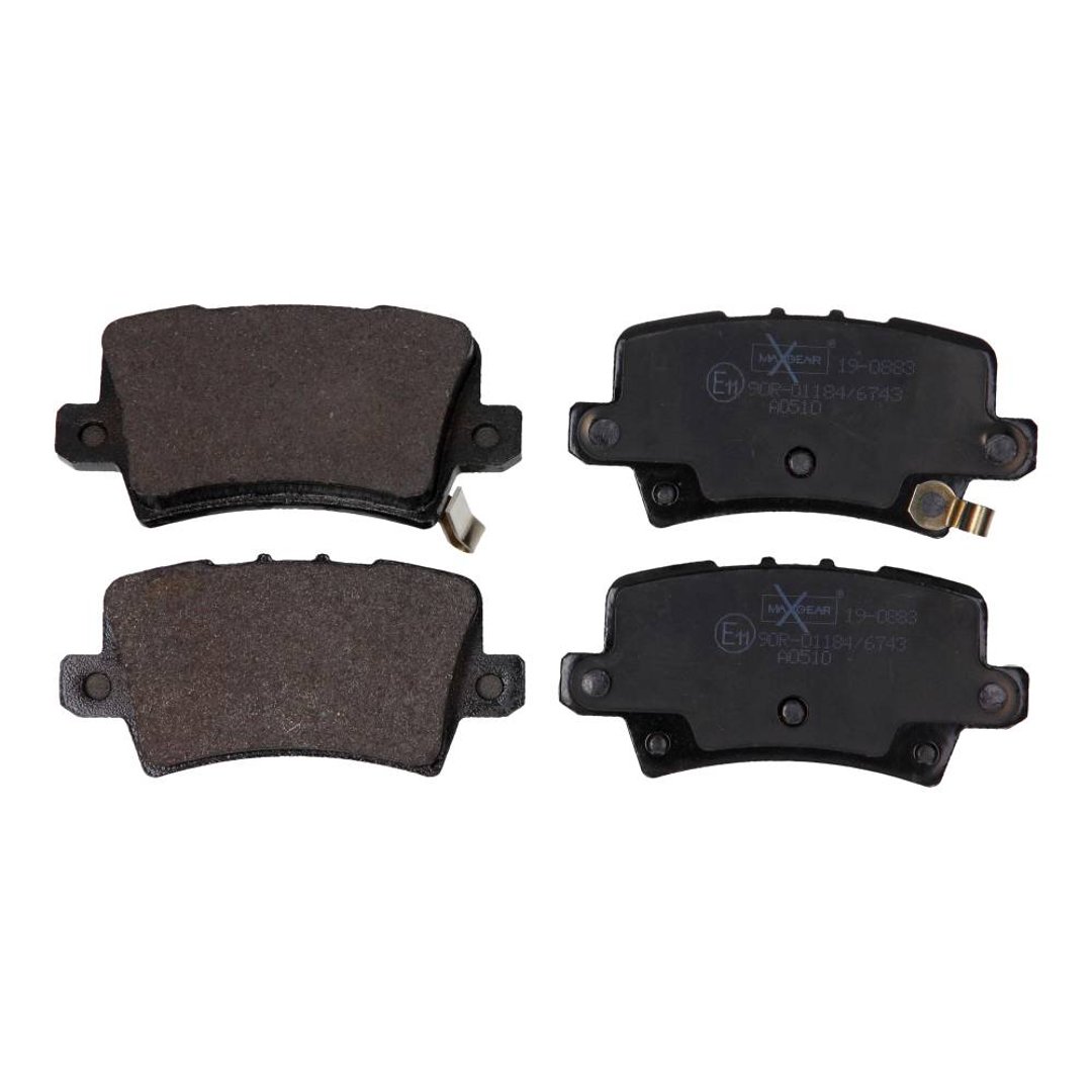 MaxGear Zestaw klocków hamulcowych, hamulce tarczowe 19-0883
