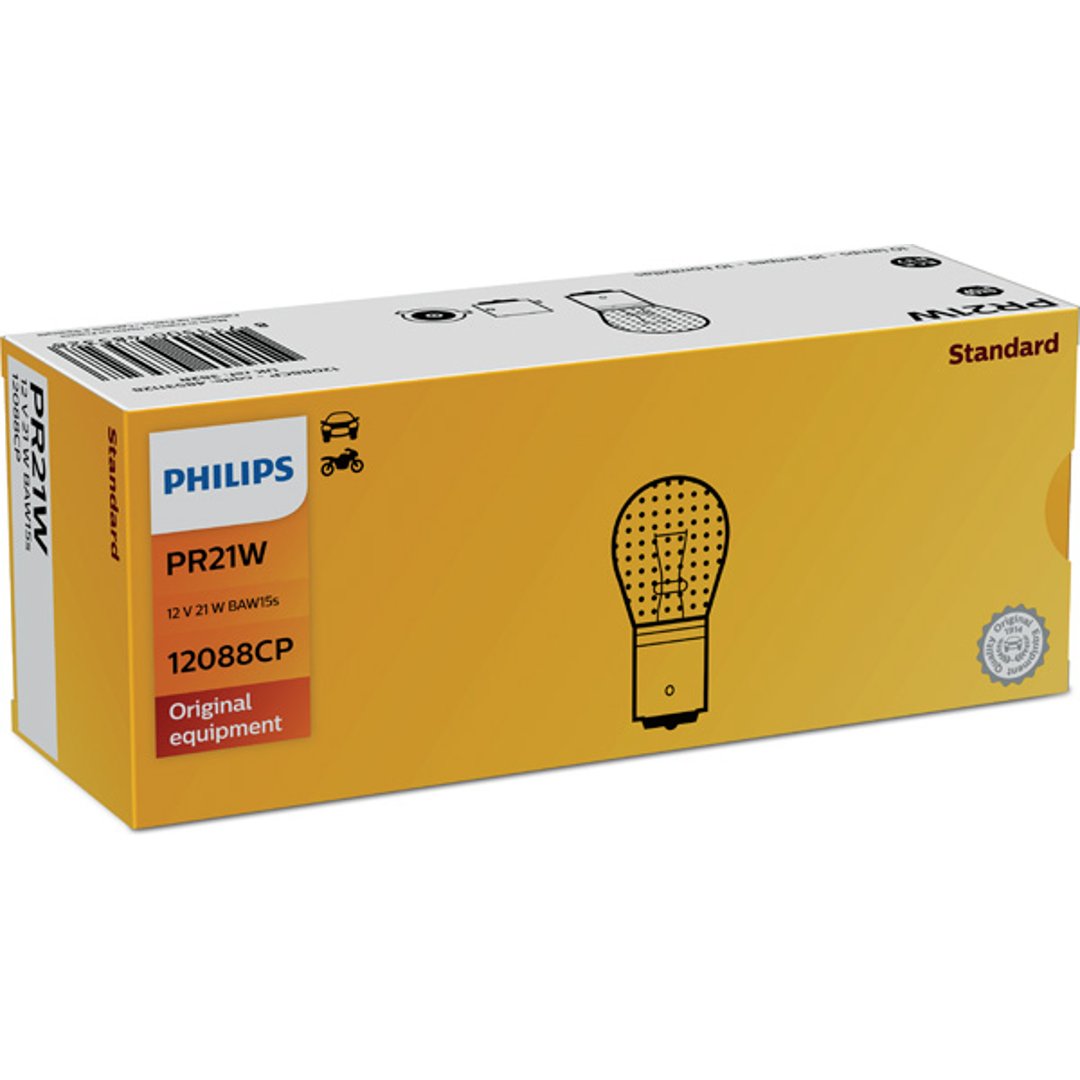 Philips Żarówka PR 21W 12V - Czerwona 12088CP