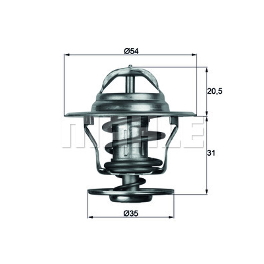 MAHLE Original MAHLE Original TX 13 87D termostat, płyn chłodzący, 0 TX 13 87D