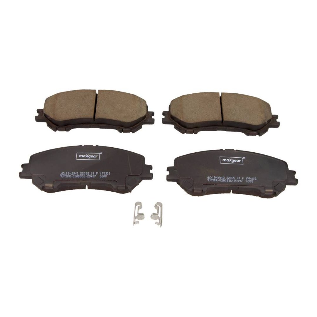 Klocki hamulcowe - komplet MAXGEAR 19-2943