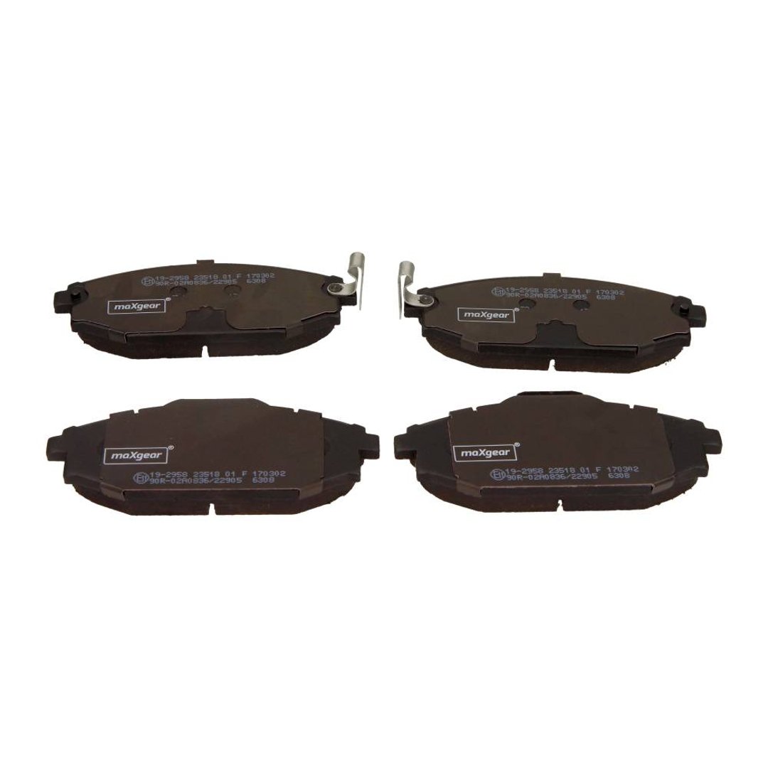 MaxGear Zestaw klocków hamulcowych, hamulce tarczowe 19-2958